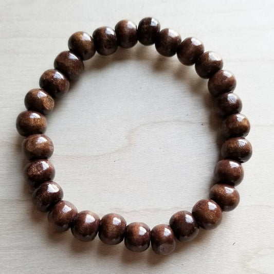 Bracelet Bar -Large Wood Beaded Stretch Bracelet