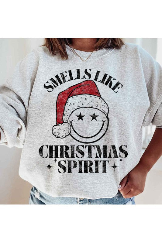 CHRISTMAS SPIRIT GRAPHIC SWEATSHIRT