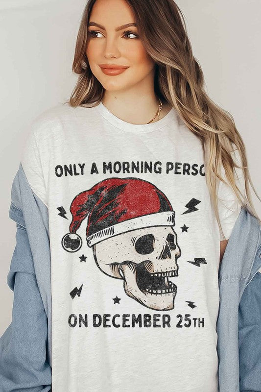 CHRISTMAS MORNING GRAPHIC T-SHIRT