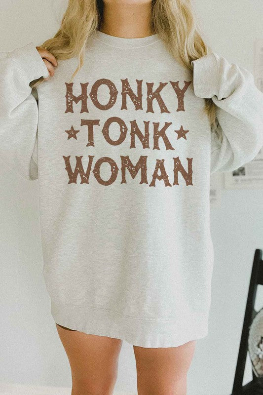 HONKY TONK WOMAN OVERSIZED SWEATSHIRT