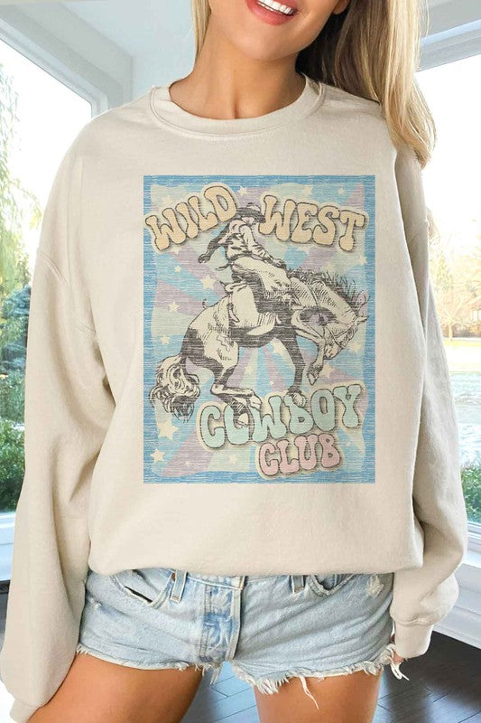 WILD WEST COWBOY CLUB OVERSIZED SWEATSHIRT