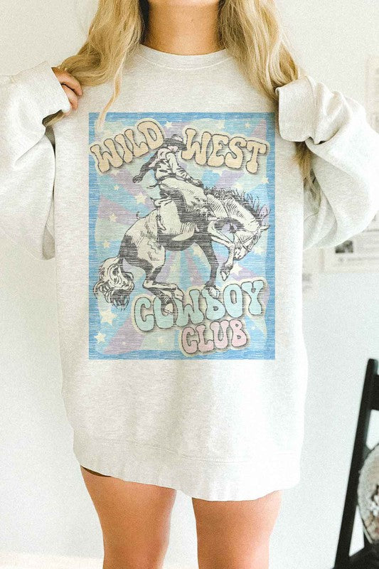 WILD WEST COWBOY CLUB OVERSIZED SWEATSHIRT