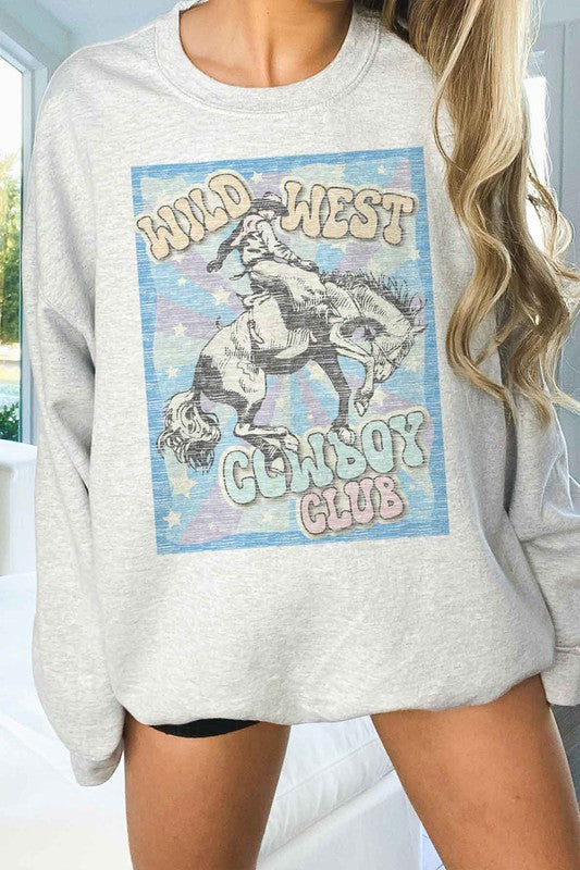 WILD WEST COWBOY CLUB OVERSIZED SWEATSHIRT