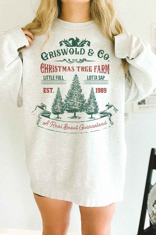 CHRISTMAS TREE FARM OVERSIZED SWEATSHIRT