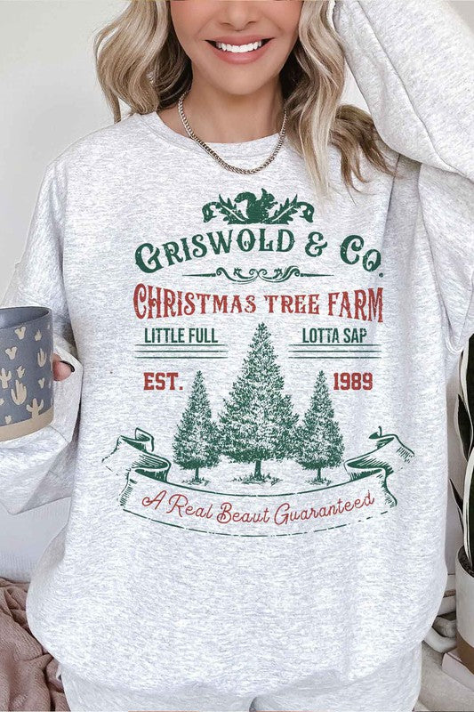 CHRISTMAS TREE FARM OVERSIZED SWEATSHIRT