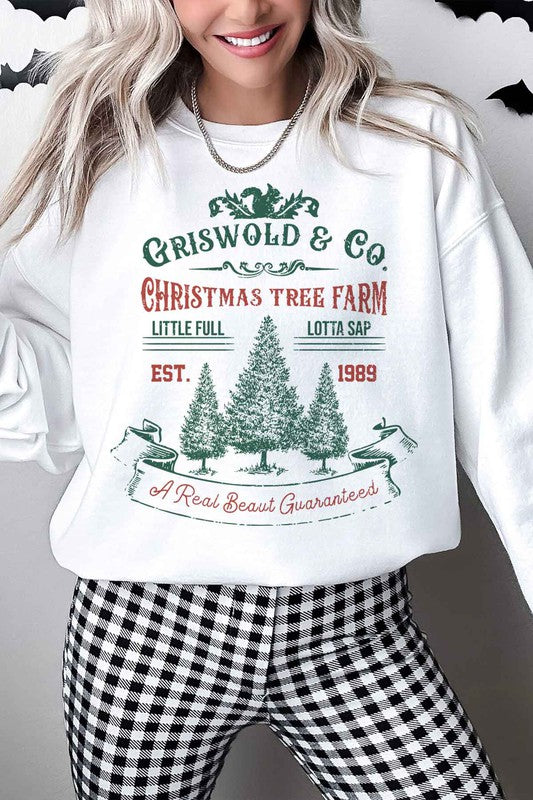 CHRISTMAS TREE FARM OVERSIZED SWEATSHIRT