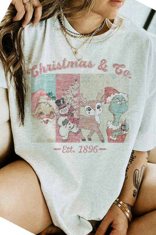 CHRISTMAS FACES GRAPHIC TEE