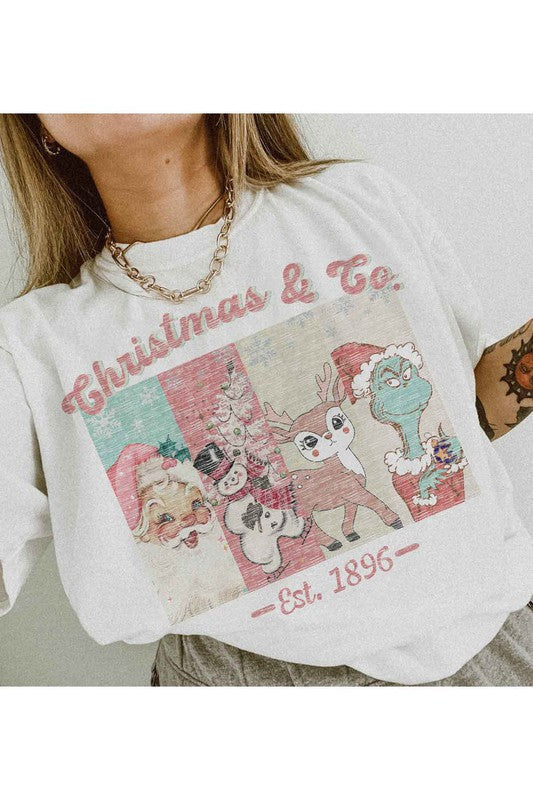 CHRISTMAS FACES GRAPHIC TEE