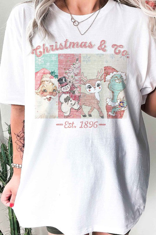 CHRISTMAS FACES GRAPHIC TEE