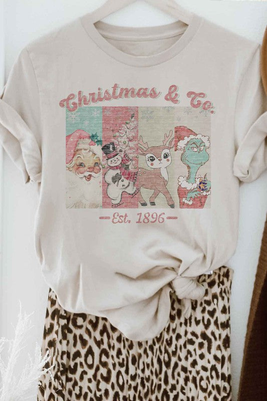 CHRISTMAS FACES GRAPHIC TEE