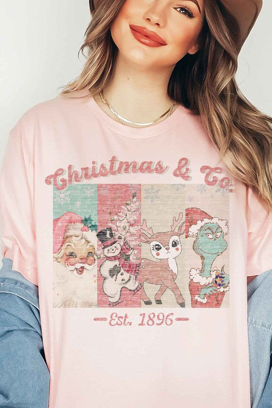 CHRISTMAS FACES GRAPHIC TEE