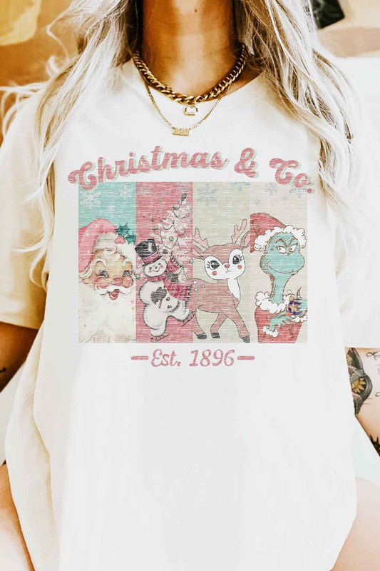 CHRISTMAS FACES GRAPHIC TEE