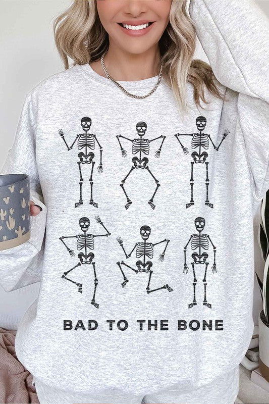 BAD TO THE BONE HALLOWEEN OVERSIZED SWEATSHIRT