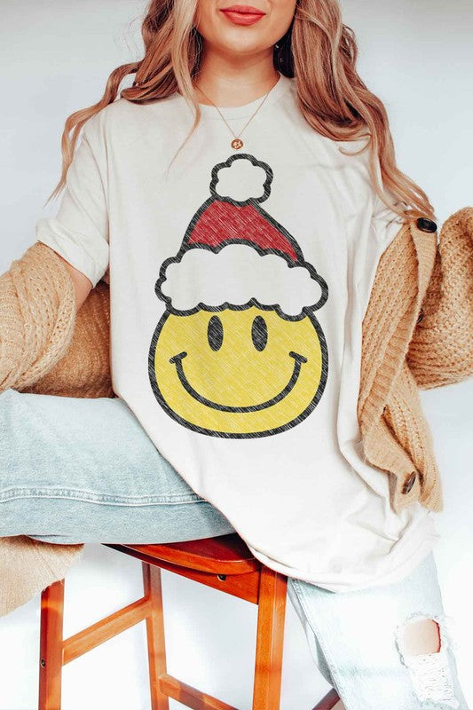 CHRISTMAS SMILES GRAPHIC TEE