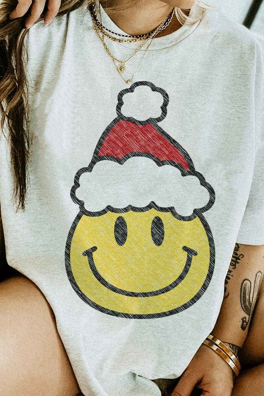 CHRISTMAS SMILES GRAPHIC TEE