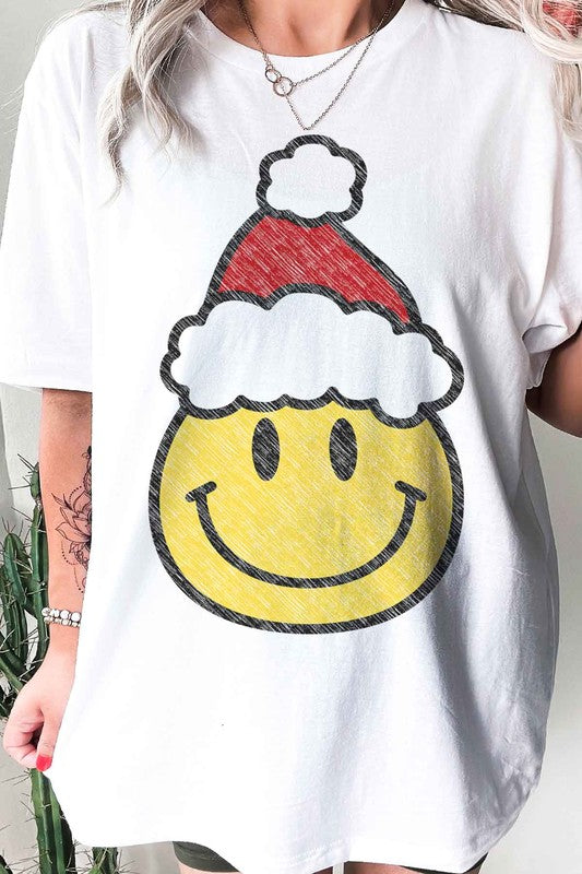 CHRISTMAS SMILES GRAPHIC TEE