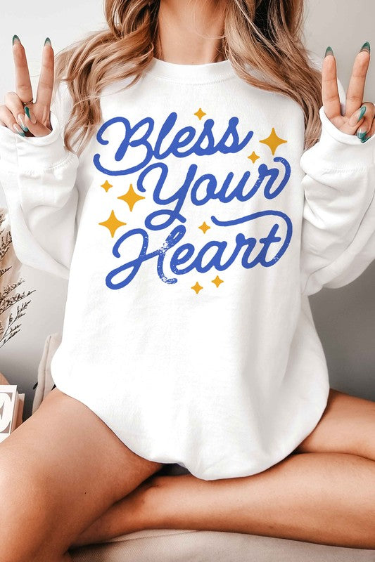 BLESS YOUR HEART GRAPHIC SWEATSHIRT