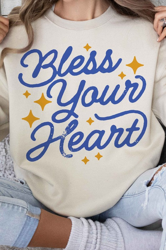 BLESS YOUR HEART GRAPHIC SWEATSHIRT