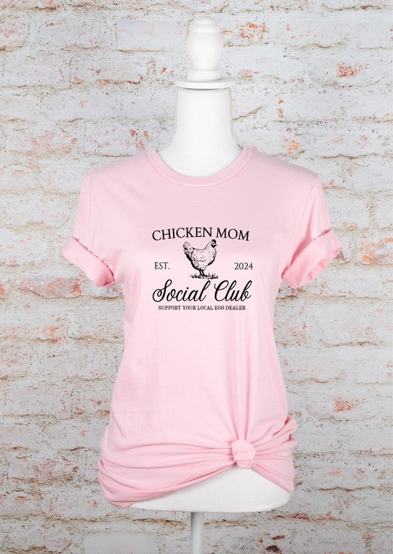 Chicken Mom Social Club Graphic Boutique Tee