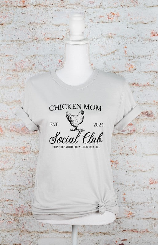 Chicken Mom Social Club Graphic Boutique Tee