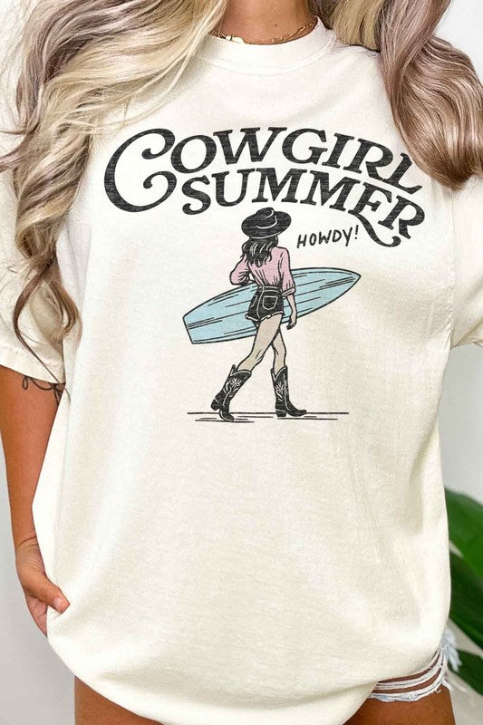 COWGIRL SUMMER WESTERN OVERSIZED TEE