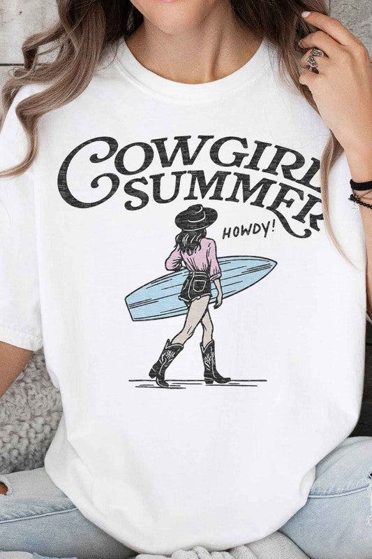 COWGIRL SUMMER WESTERN OVERSIZED TEE