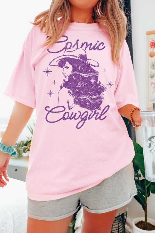 COSMIC COWGIRL WESTERN COUNTRY GRAPHIC TEE