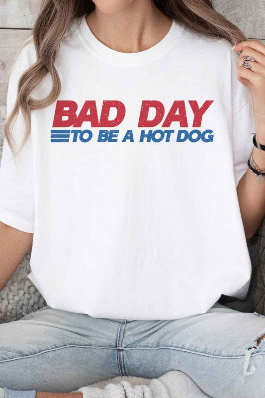 BAD DAY TO BE A HOT DOG GRAPHIC TEE