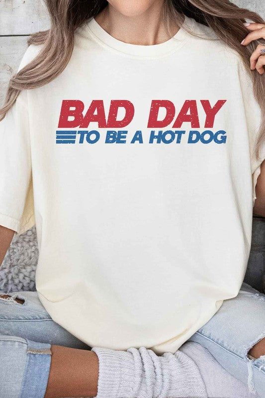 BAD DAY TO BE A HOT DOG GRAPHIC TEE