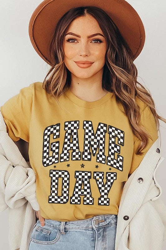 Checkered Game Day Graphic Tee