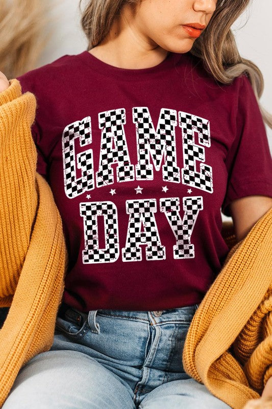 Checkered Game Day Graphic Tee