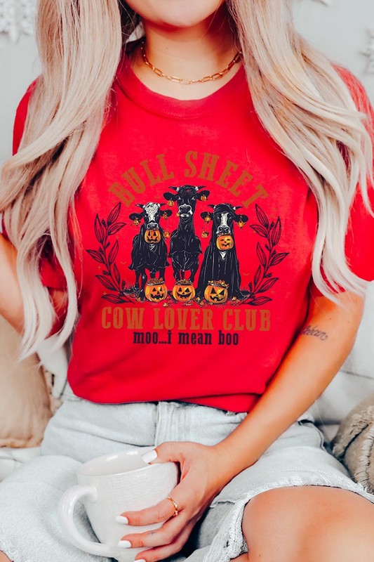 Bull Sheet Cow Lover Club Graphic Tee