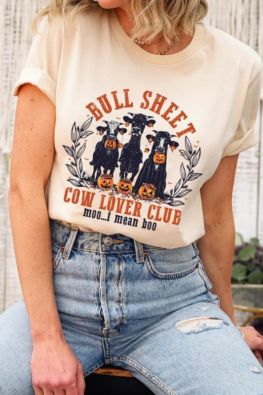 Bull Sheet Cow Lover Club Graphic Tee