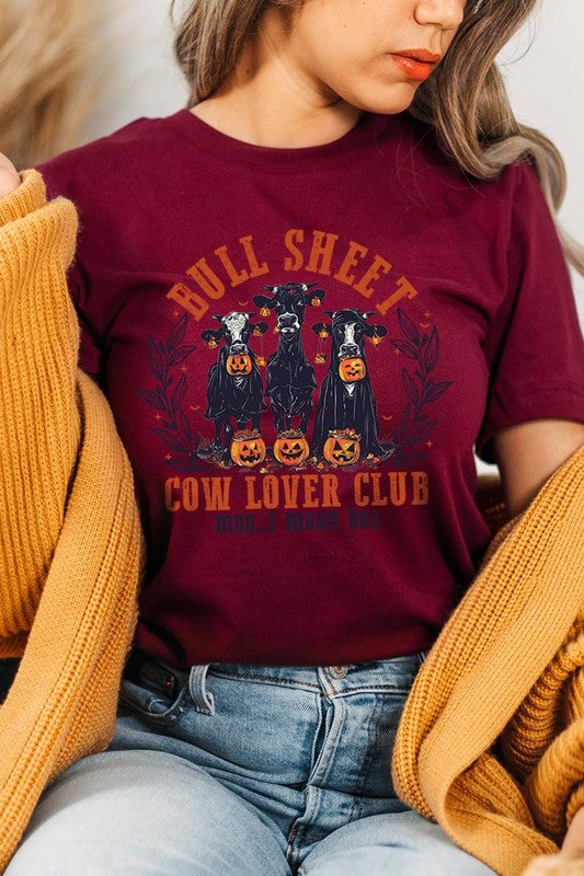 Bull Sheet Cow Lover Club Graphic Tee