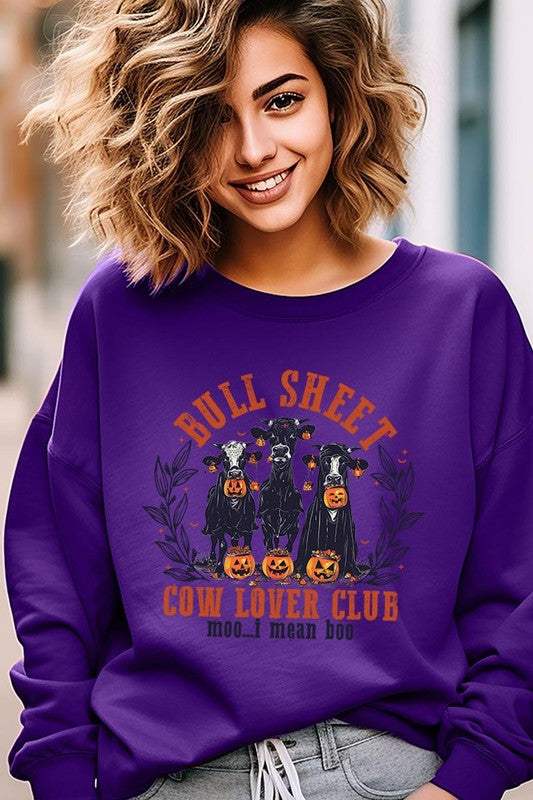 Bull Sheet Cow Lover Club Graphic Sweatshirts