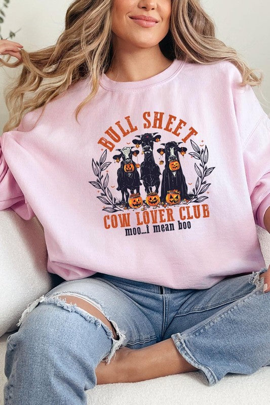 Bull Sheet Cow Lover Club Graphic Sweatshirts