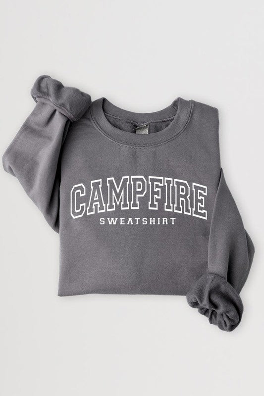 Campfire Sweatshirt Graphic Fleece Sweatshirts