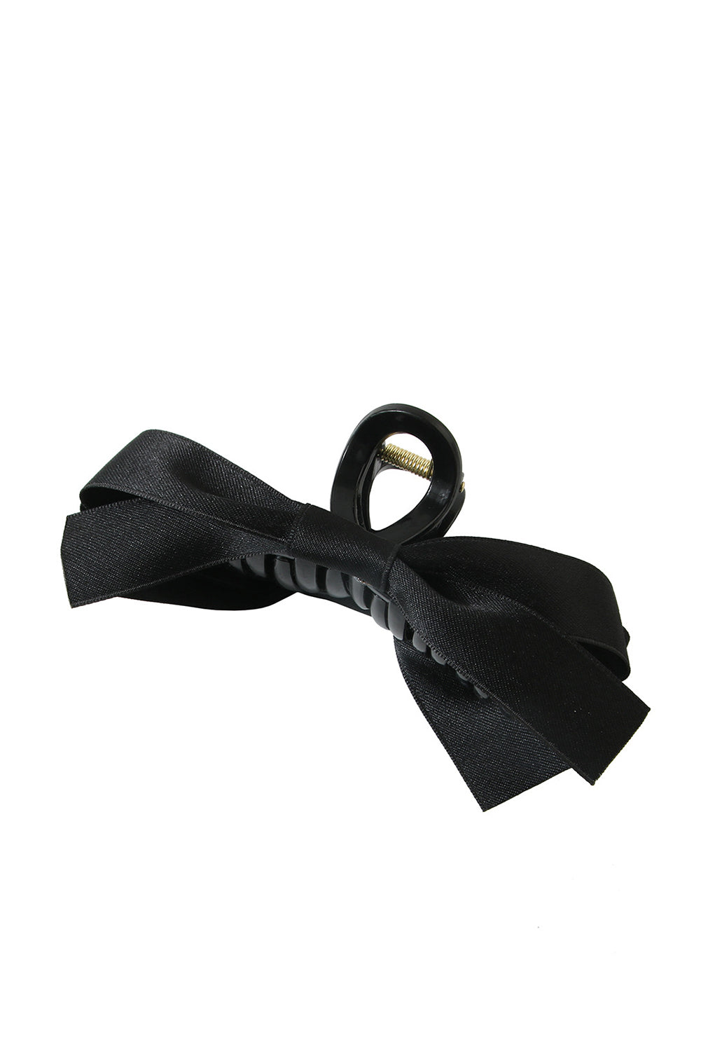 Black Bow Decor Large Hair Claw Clip